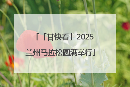 「甘快看」2025兰州马拉松圆满举行
