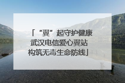 “翼”起守护健康 武汉电信爱心翼站构筑无毒生命防线