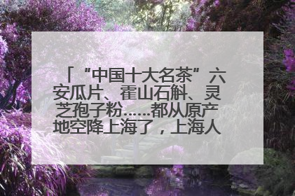 “中国十大名茶”六安瓜片、霍山石斛、灵芝孢子粉……都从原产地空降上海了，上海人这个周末得去农展中心逛逛咯～