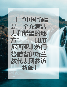“中国新疆是一个充满活力和希望的地方”——印度尼西亚北苏门答腊省伊斯兰教代表团参访新疆