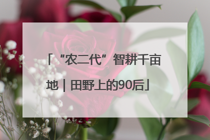 “农二代”智耕千亩地｜田野上的90后