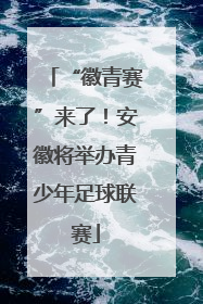 “徽青赛”来了！安徽将举办青少年足球联赛