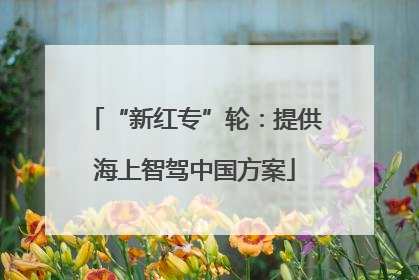 “新红专”轮：提供海上智驾中国方案
