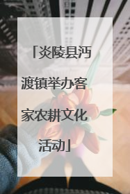 炎陵县沔渡镇举办客家农耕文化活动
