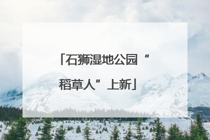 石狮湿地公园“稻草人”上新