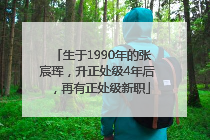 生于1990年的张宸珲，升正处级4年后，再有正处级新职