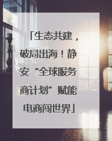 生态共建，破局出海！静安“全球服务商计划”赋能电商闯世界