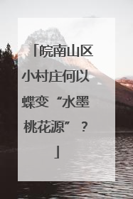 皖南山区小村庄何以蝶变“水墨桃花源”？