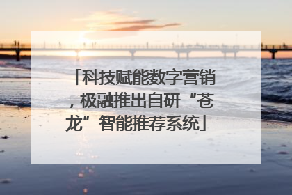 科技赋能数字营销，极融推出自研“苍龙”智能推荐系统