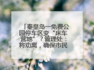 秦皇岛一免费公园停车区变“床车营地”？管理处：将劝离，确保市民正常游园