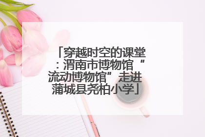 穿越时空的课堂：渭南市博物馆“流动博物馆”走进蒲城县尧柏小学