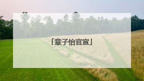 章子怡官宣