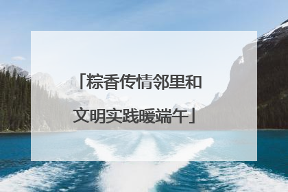 粽香传情邻里和 文明实践暖端午