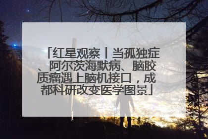 红星观察丨当孤独症、阿尔茨海默病、脑胶质瘤遇上脑机接口，成都科研改变医学图景