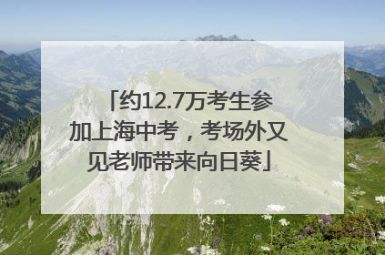 约12.7万考生参加上海中考，考场外又见老师带来向日葵
