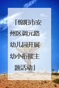 绵阳市安州区调元路幼儿园开展幼小衔接主题活动
