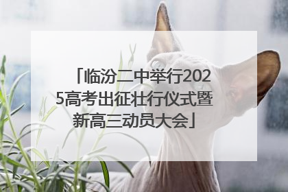 临汾二中举行2025高考出征壮行仪式暨新高三动员大会