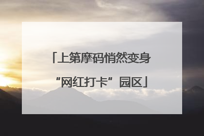 上第摩码悄然变身“网红打卡”园区