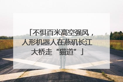 不惧百米高空强风，人形机器人在燕矶长江大桥走“猫道”
