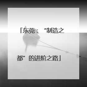 东莞：“制造之都”的进阶之路