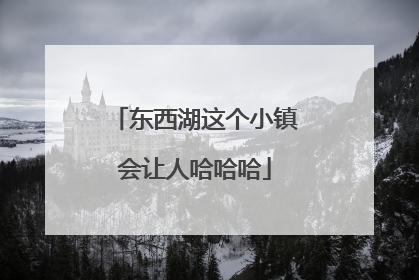 东西湖这个小镇会让人哈哈哈