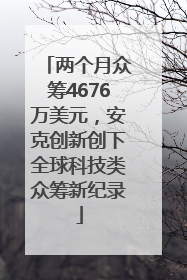 两个月众筹4676万美元，安克创新创下全球科技类众筹新纪录