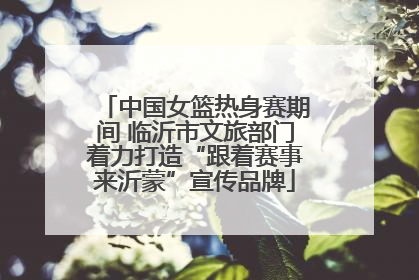 中国女篮热身赛期间 临沂市文旅部门着力打造“跟着赛事来沂蒙”宣传品牌