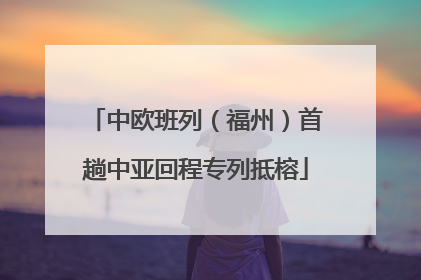 中欧班列（福州）首趟中亚回程专列抵榕