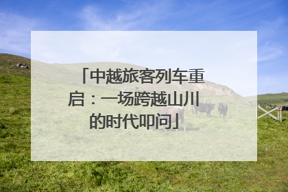 中越旅客列车重启：一场跨越山川的时代叩问