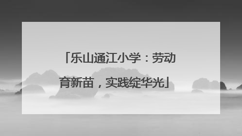 乐山通江小学：劳动育新苗，实践绽华光