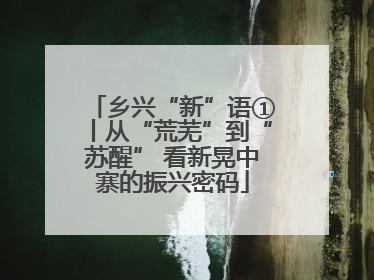 乡兴“新”语①丨从“荒芜”到“苏醒” 看新晃中寨的振兴密码