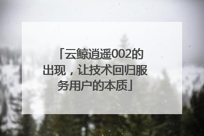 云鲸逍遥002的出现，让技术回归服务用户的本质
