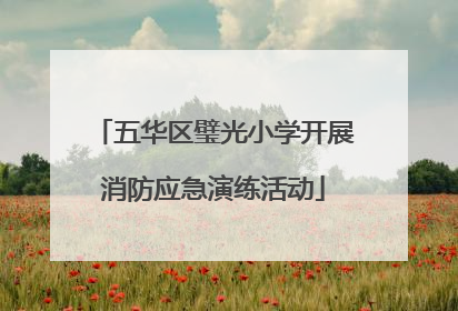 五华区璧光小学开展消防应急演练活动
