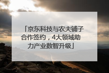 京东科技与农夫铺子合作签约，4大领域助力产业数智升级