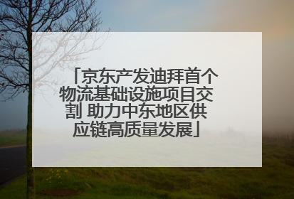 京东产发迪拜首个物流基础设施项目交割 助力中东地区供应链高质量发展