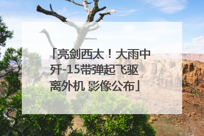 亮剑西太！大雨中歼-15带弹起飞驱离外机 影像公布