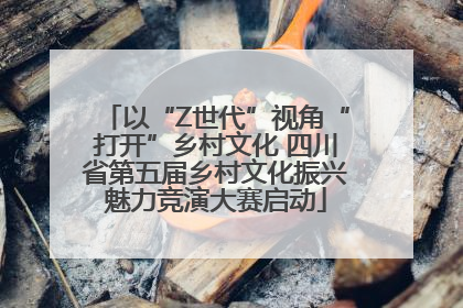 以“Z世代”视角“打开”乡村文化 四川省第五届乡村文化振兴魅力竞演大赛启动