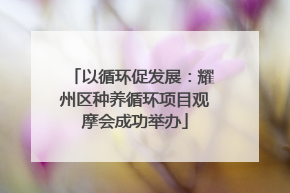 以循环促发展：耀州区种养循环项目观摩会成功举办