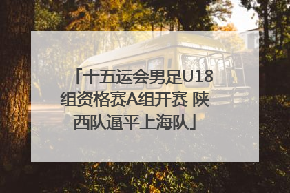 十五运会男足U18组资格赛A组开赛 陕西队逼平上海队