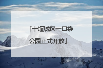 十堰城区一口袋公园正式开放