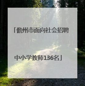 儋州市面向社会招聘中小学教师136名