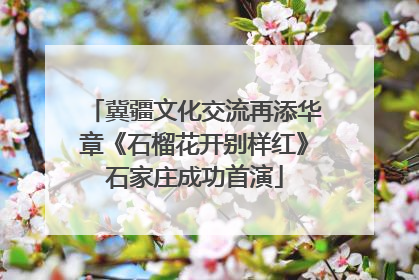 冀疆文化交流再添华章《石榴花开别样红》石家庄成功首演