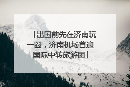 出国前先在济南玩一圈，济南机场首迎国际中转旅游团