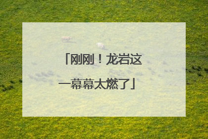 刚刚！龙岩这一幕幕太燃了