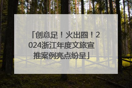 创意足！火出圈！2024浙江年度文旅宣推案例亮点纷呈