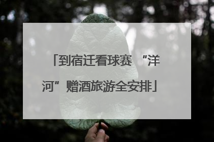 到宿迁看球赛 “洋河”赠酒旅游全安排
