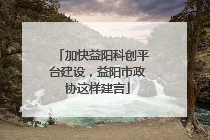 加快益阳科创平台建设，益阳市政协这样建言