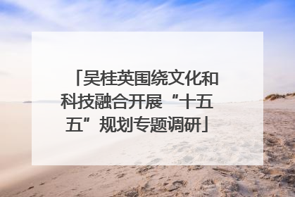 吴桂英围绕文化和科技融合开展“十五五”规划专题调研