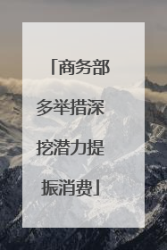 商务部多举措深挖潜力提振消费