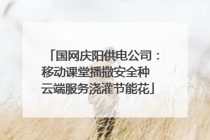 国网庆阳供电公司：移动课堂播撒安全种 云端服务浇灌节能花